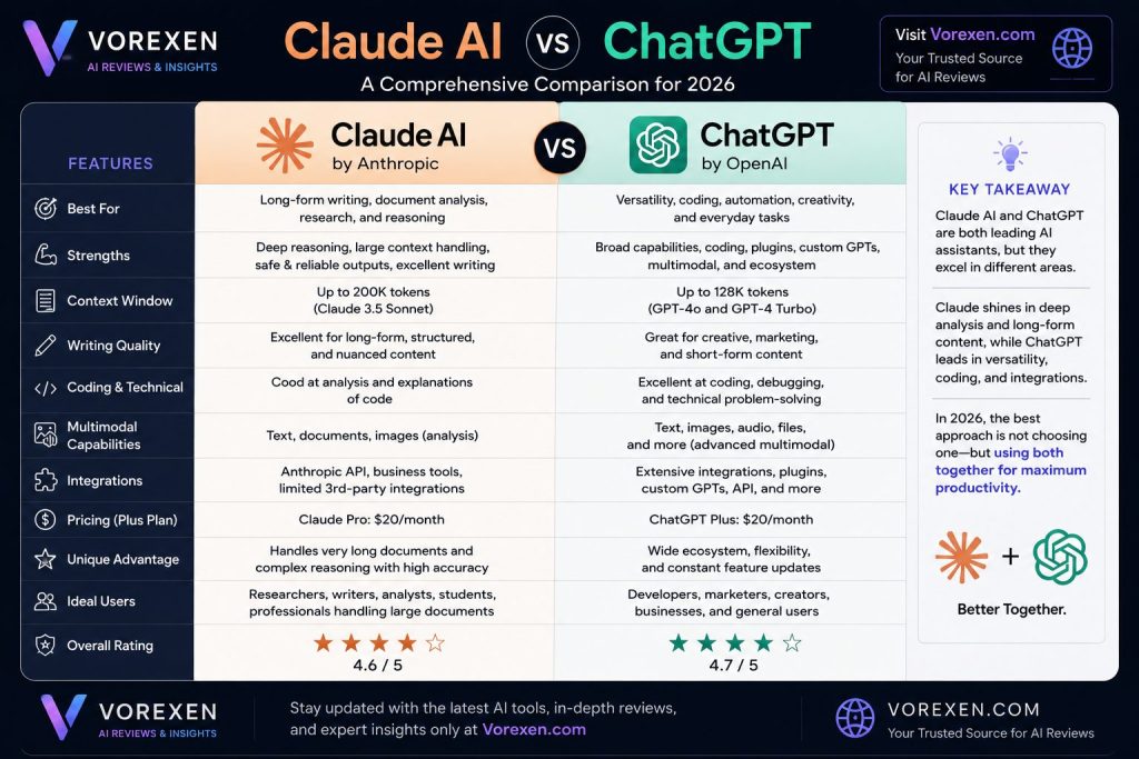 Claude AI vs ChatGPT: Which AI Assistant Is Better in 2026?