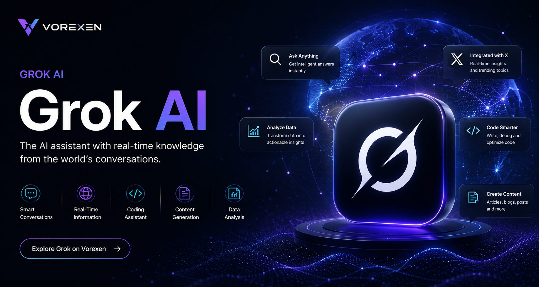 Powerful Grok AI Review (2026): Features, Pricing & Pros | Vorexen