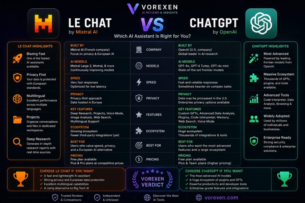 Ultimate Le Chat Review (2026): Features, Pricing & Pros| Vorexen Le Chat Review (2026)