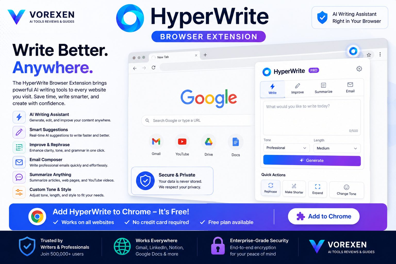 HyperWrite Browser Extension