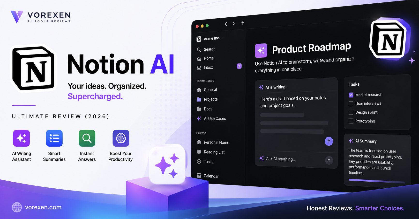 Ultimate Notion AI Review (2026): Features, Pricing, Pros & Cons | Vorexen