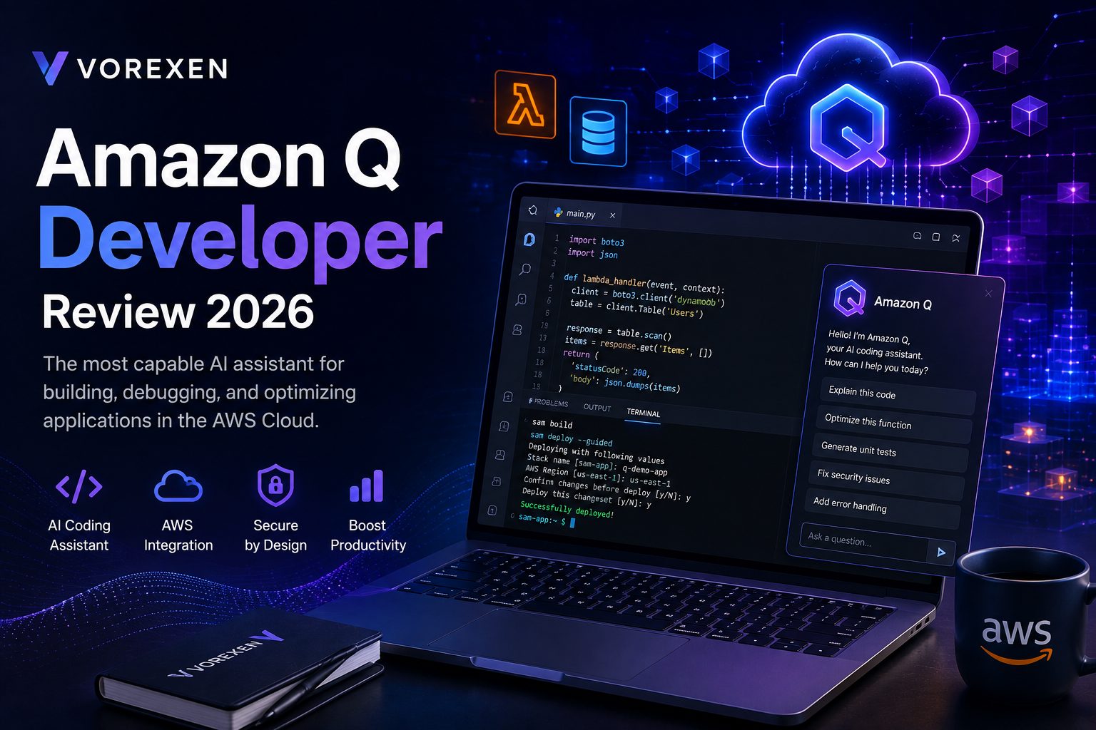 Amazon Q Developer Review 2026: Powerful AWS AI Coding Assistant | Vorexen